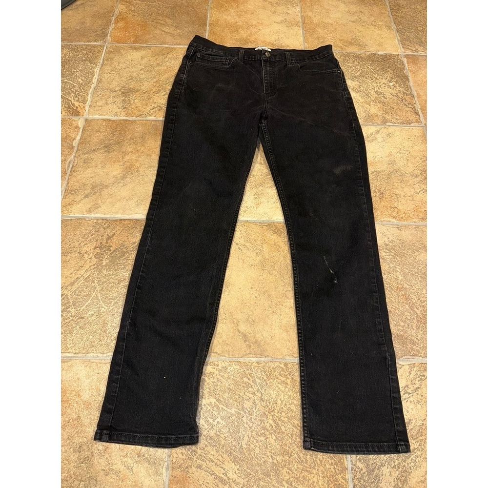 Denizen from Levis 216 Slim Fit Black Jeans Mens 35x31 Stretch Denim